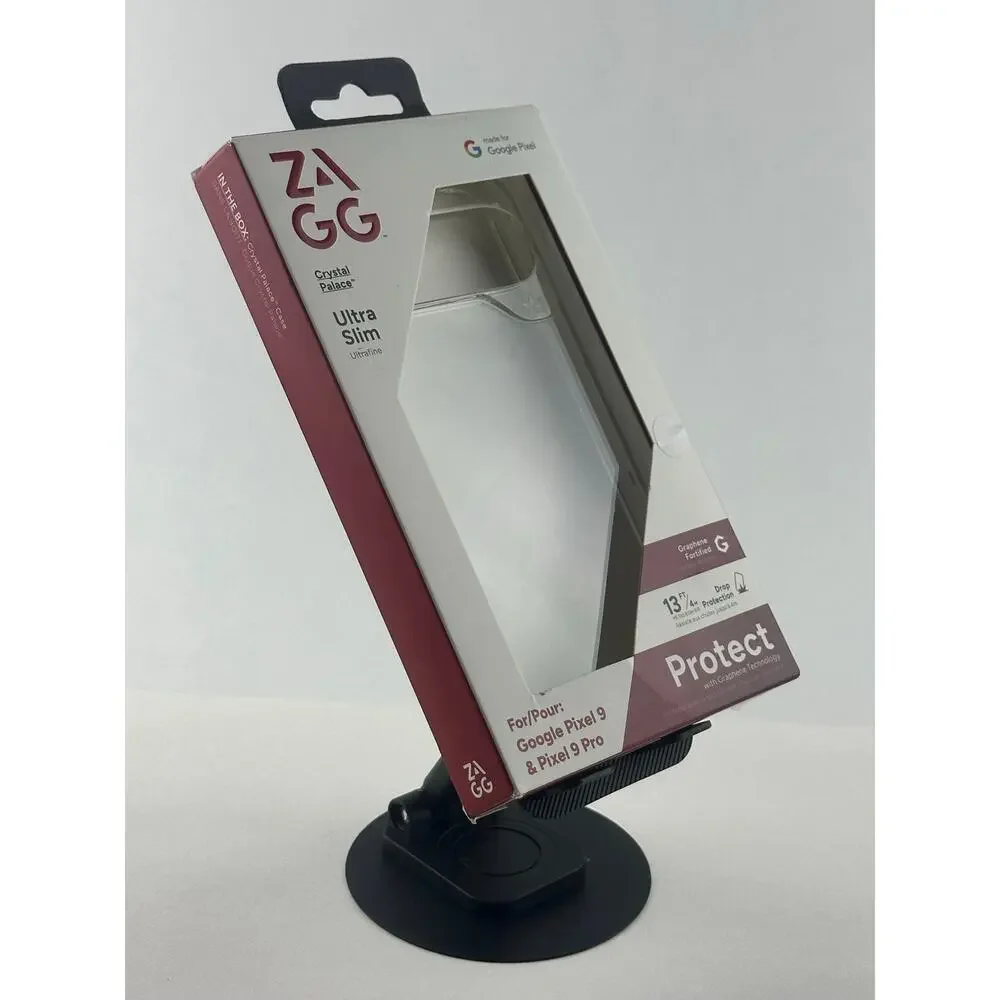 Zagg Crystal Palace Ultra Slim Ultrafine Google Pixel 9/9 Pro Clear Case NWT